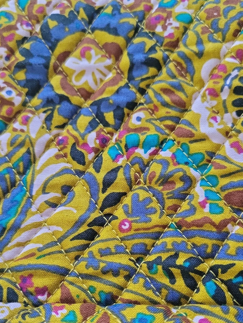 Vera Bradley Mustard Yellow Paisley Quilted Crossbody Set